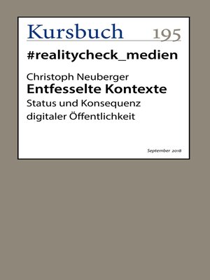 cover image of Entfesselte Kontexte